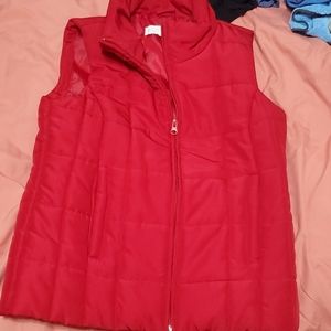 Women's XS red zipper vest N w/out tags